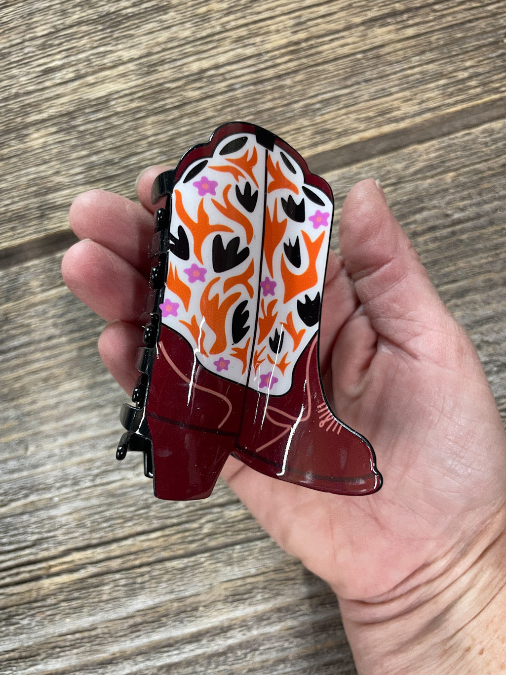 Cowboy Boot Hair Clip