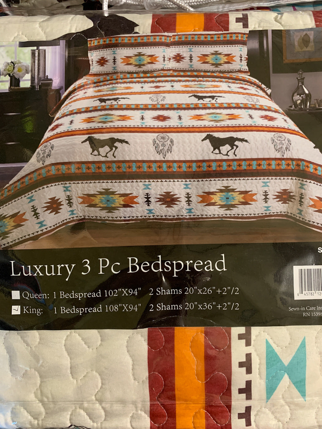 Aztec Horse Quilt Set