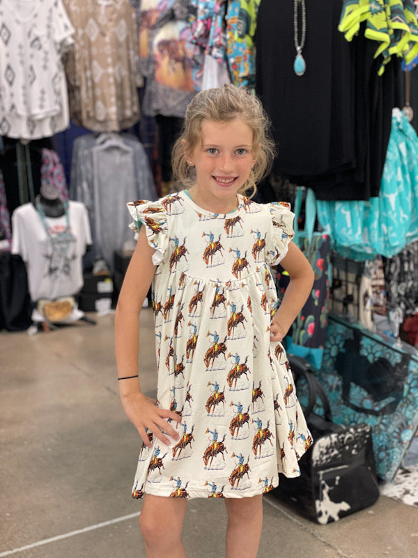 Vintage cowboy pearl dress