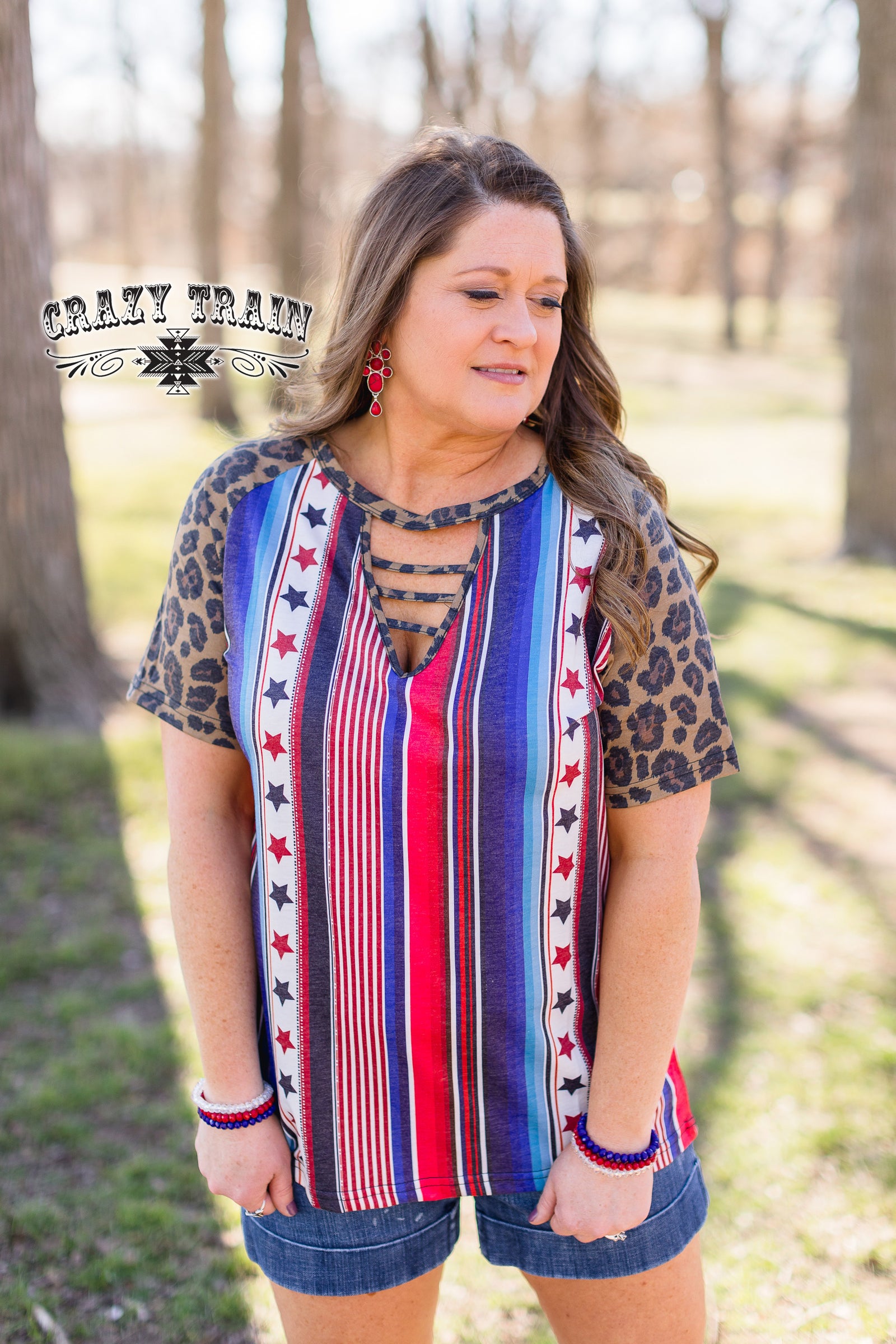 True Colors Serape Leopard Top