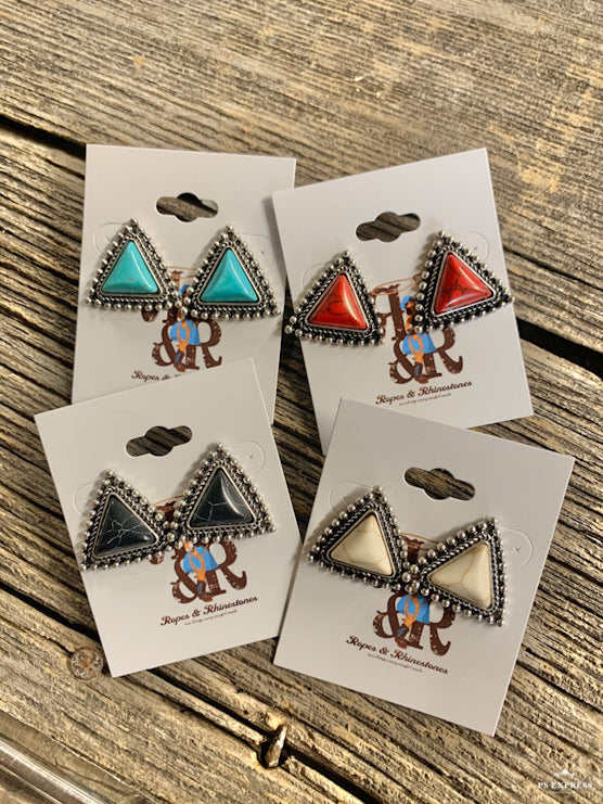 Triangle Stud Earrings