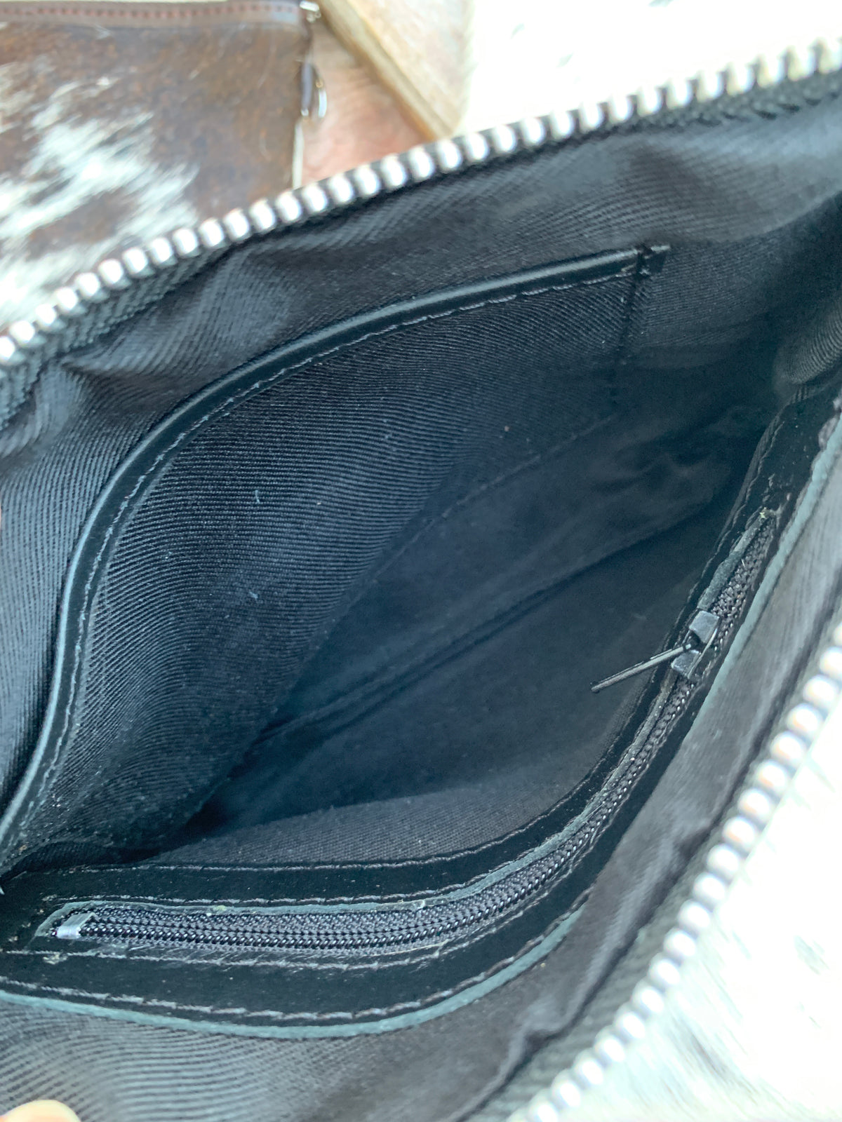 Cowhide Corral Wristlet