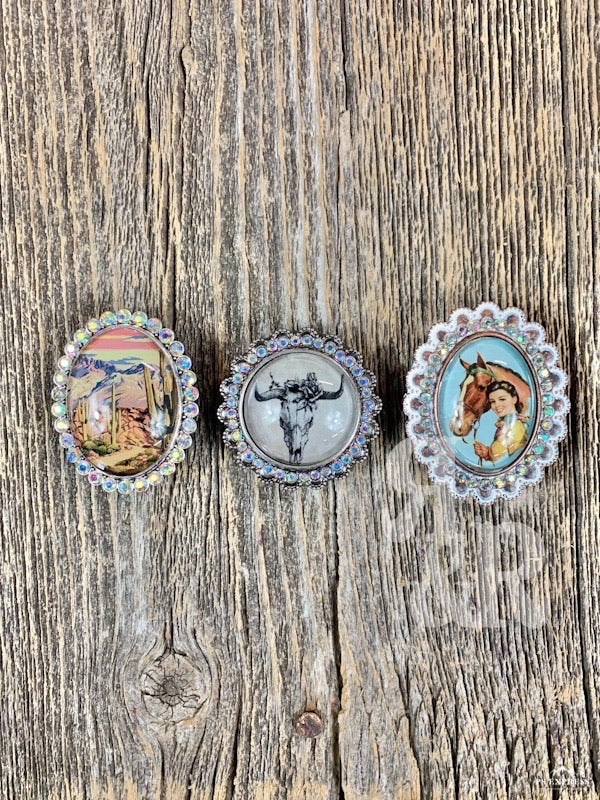 Rhinestone Cactus Glass Bubble Phone Grip