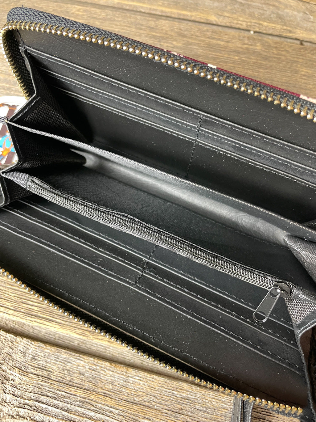 Lila Rodeo Zipper Wallet