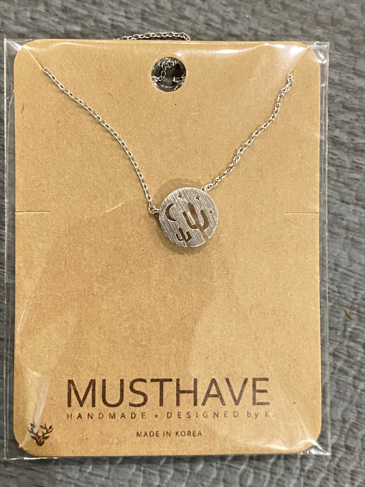 Circular Cactus Sunset Necklace