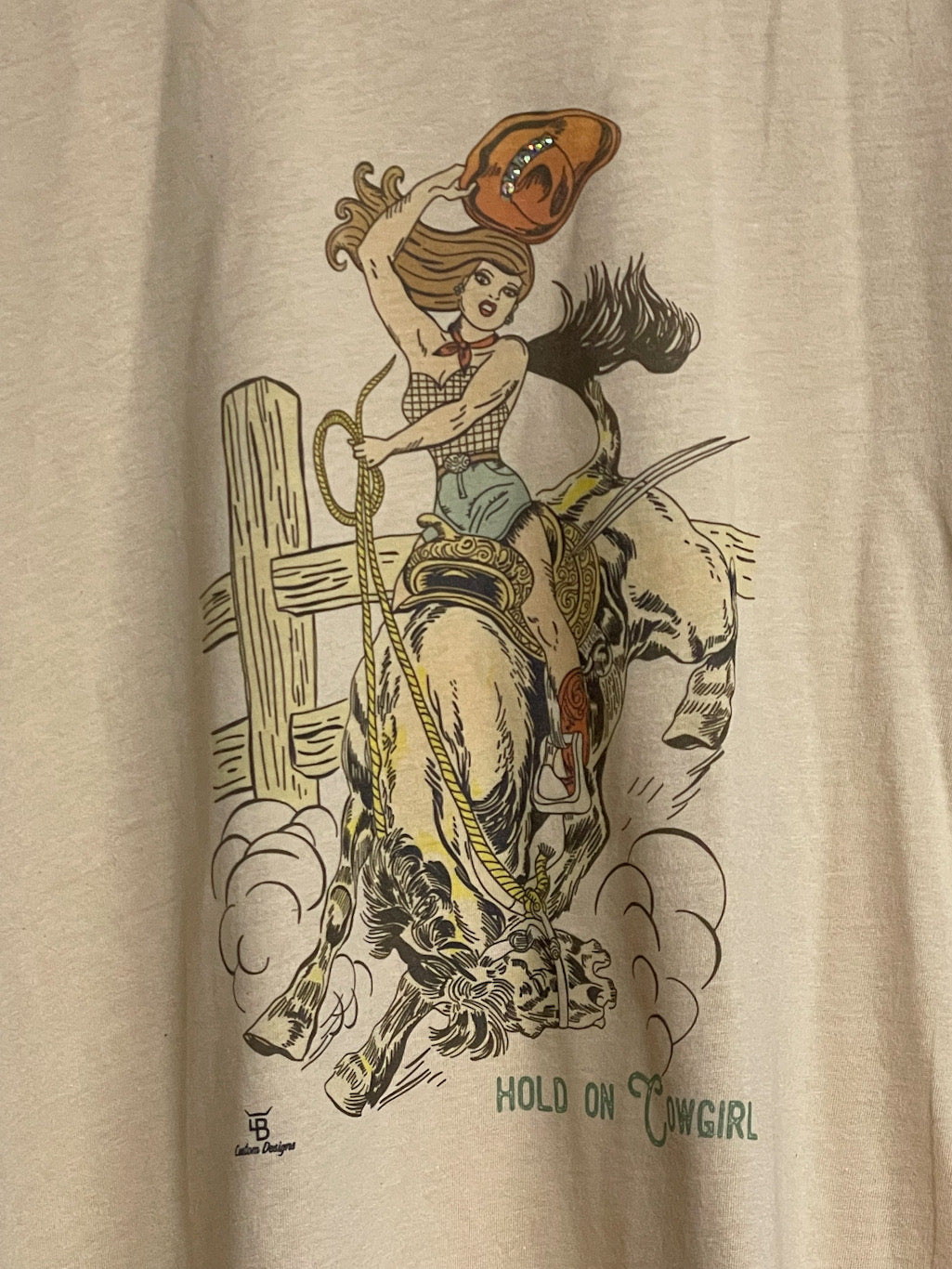 Hold On Cowgirl Tee