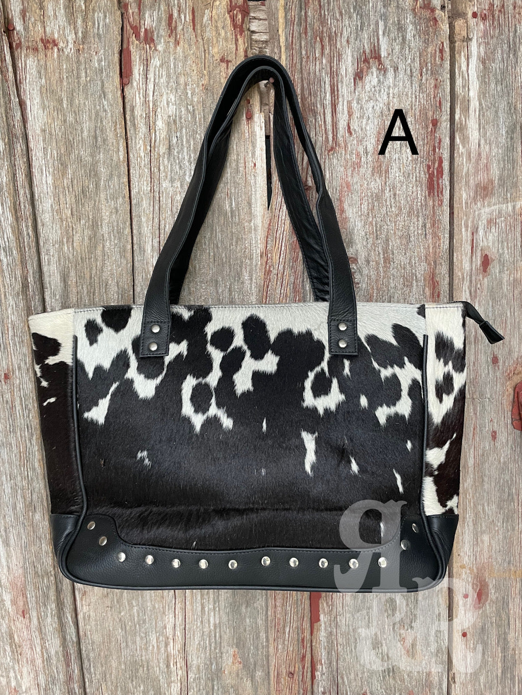 Cowhide Calamity Tote Bag