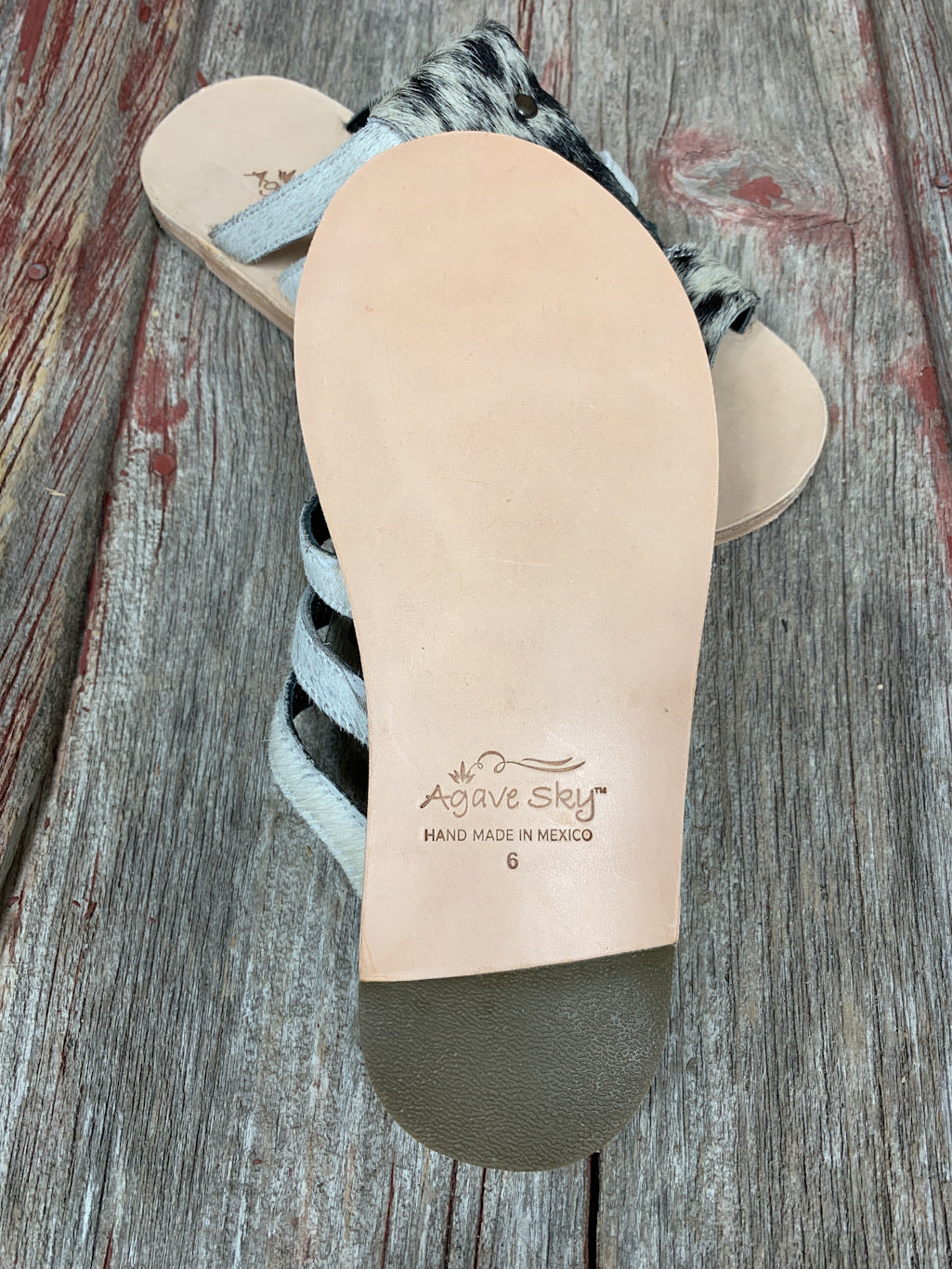 Cowhide Brandy Sandals