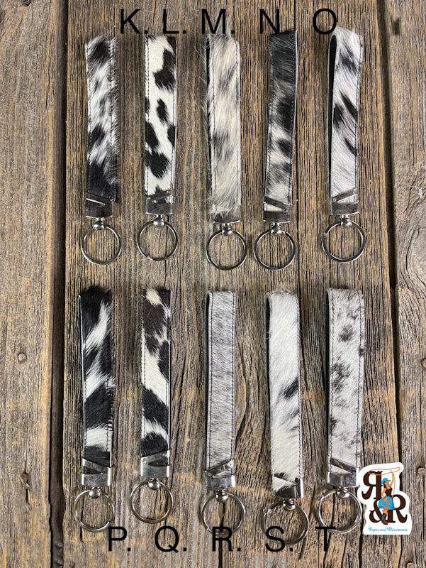 Cowhide Key Chain Loop