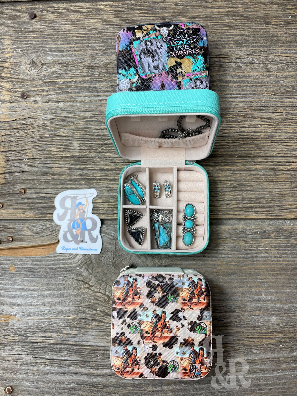 Western Print Jewelry Box