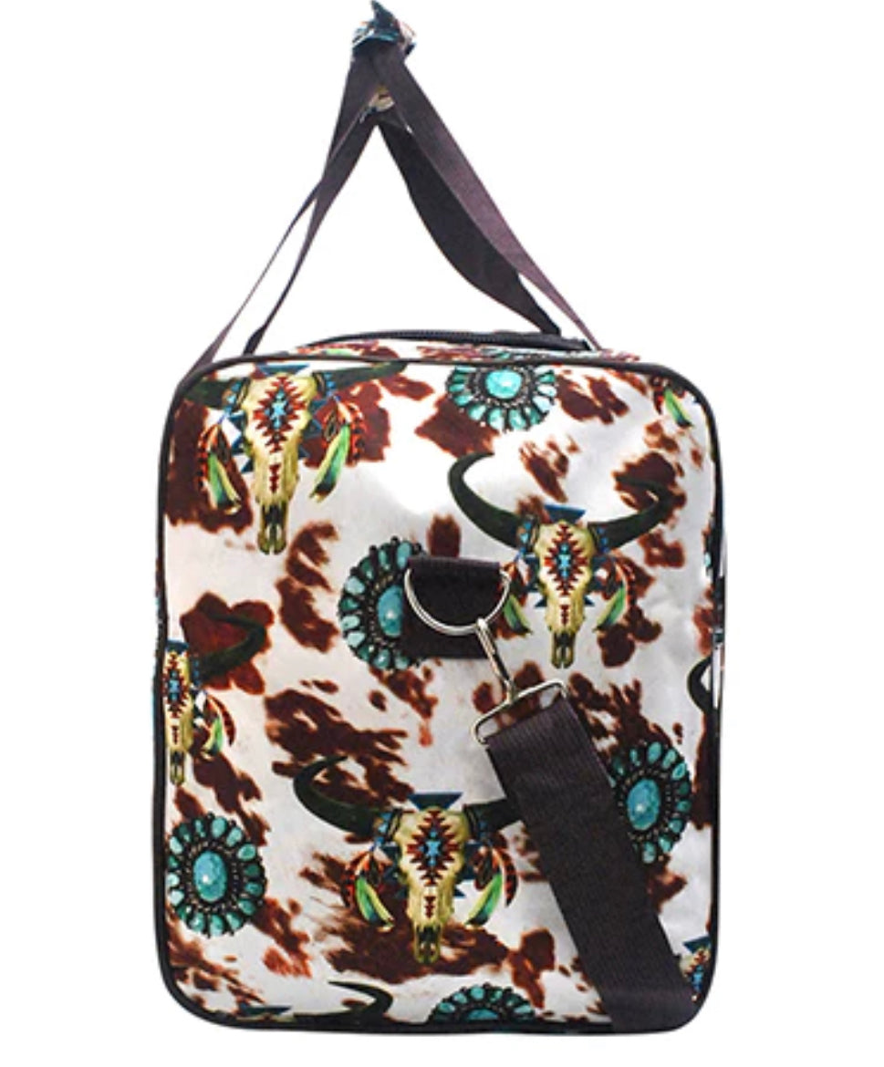 Bulls and Cows Canvas 23” Duffle Bag