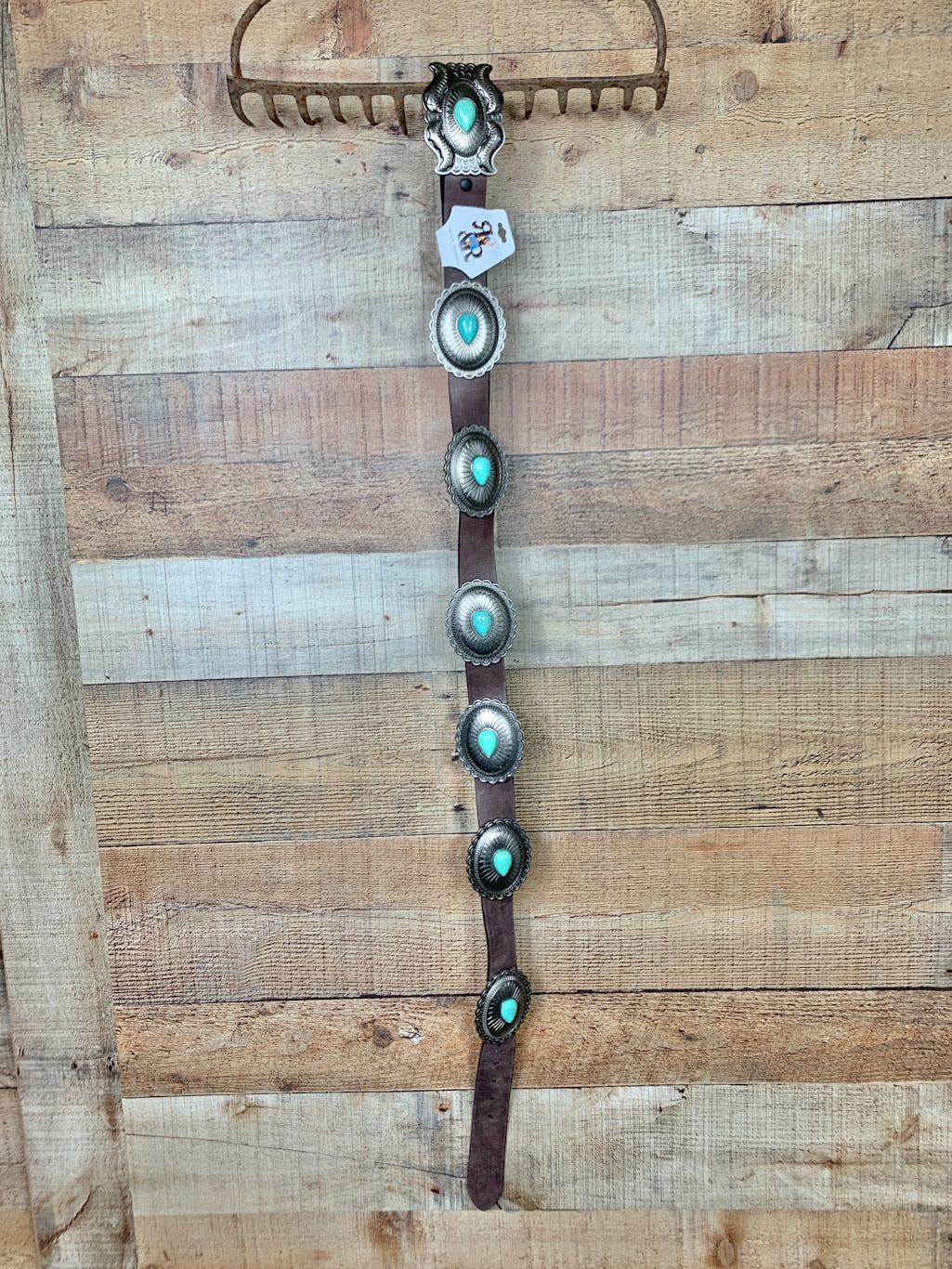 Tear Drop Turquoise Concho Belt