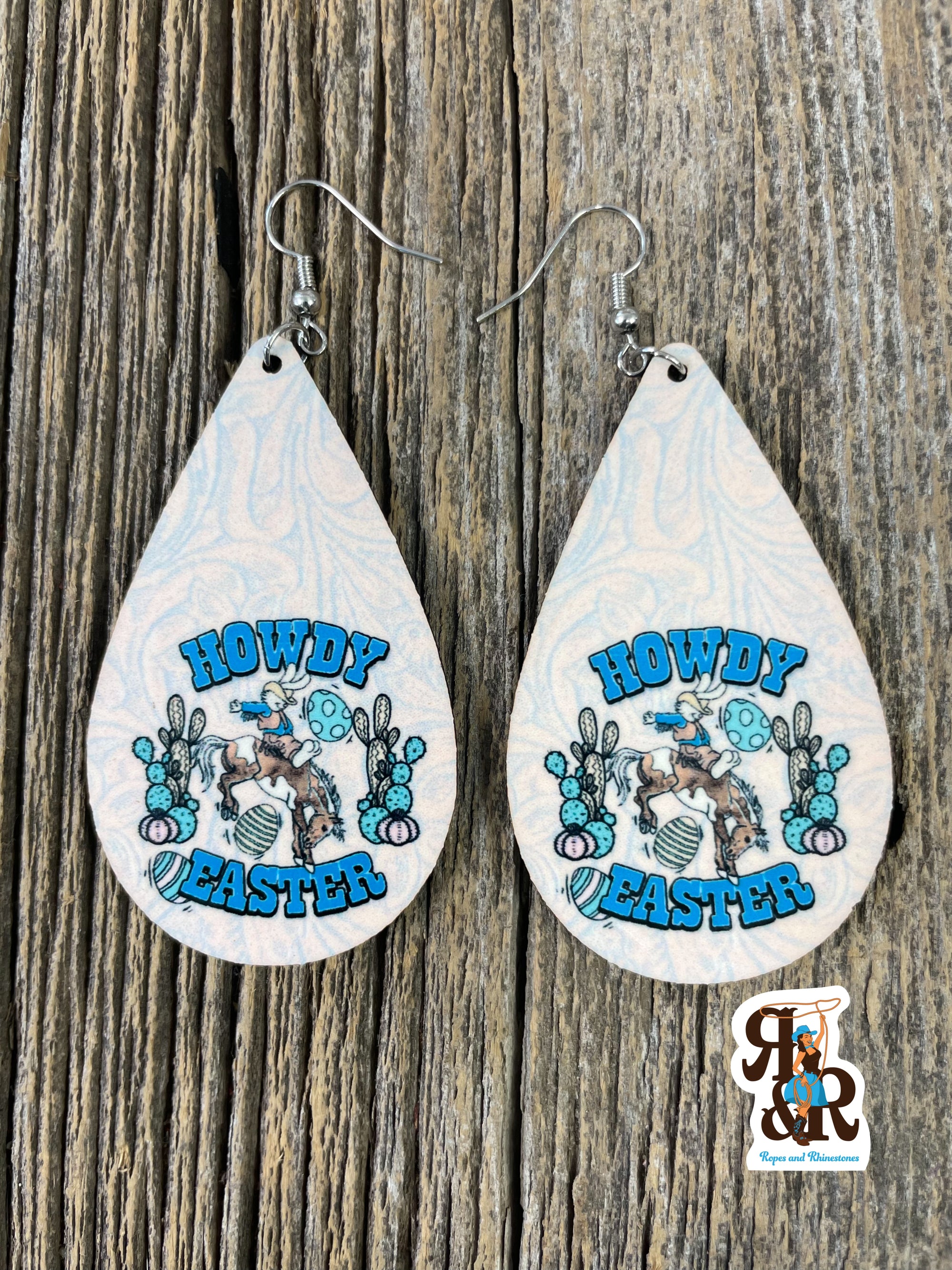 Howdy Easter Earrings