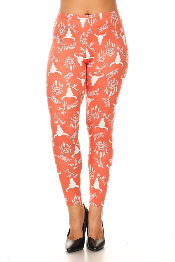 Western Print Leggings