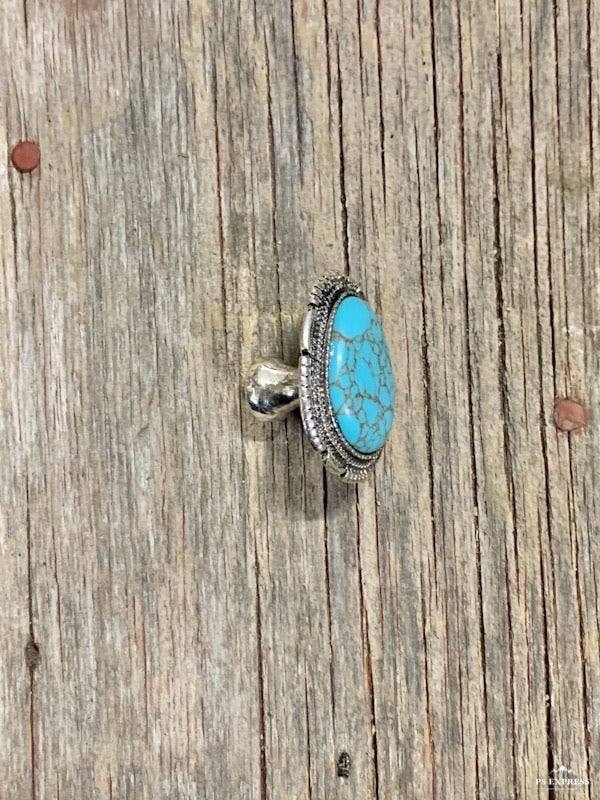 Turquoise Stone Cabinet Knob