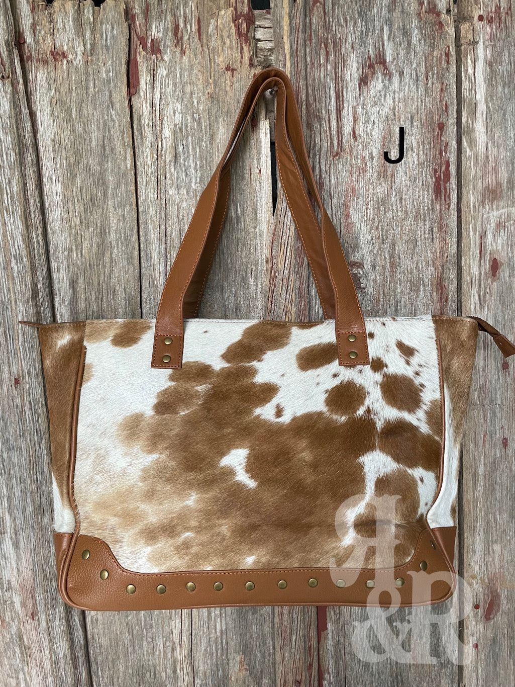 Cowhide Calamity Tote Bag