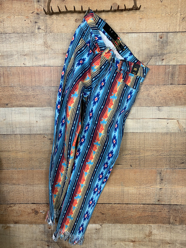 Serape Bucking Bronc Skinny Jeans
