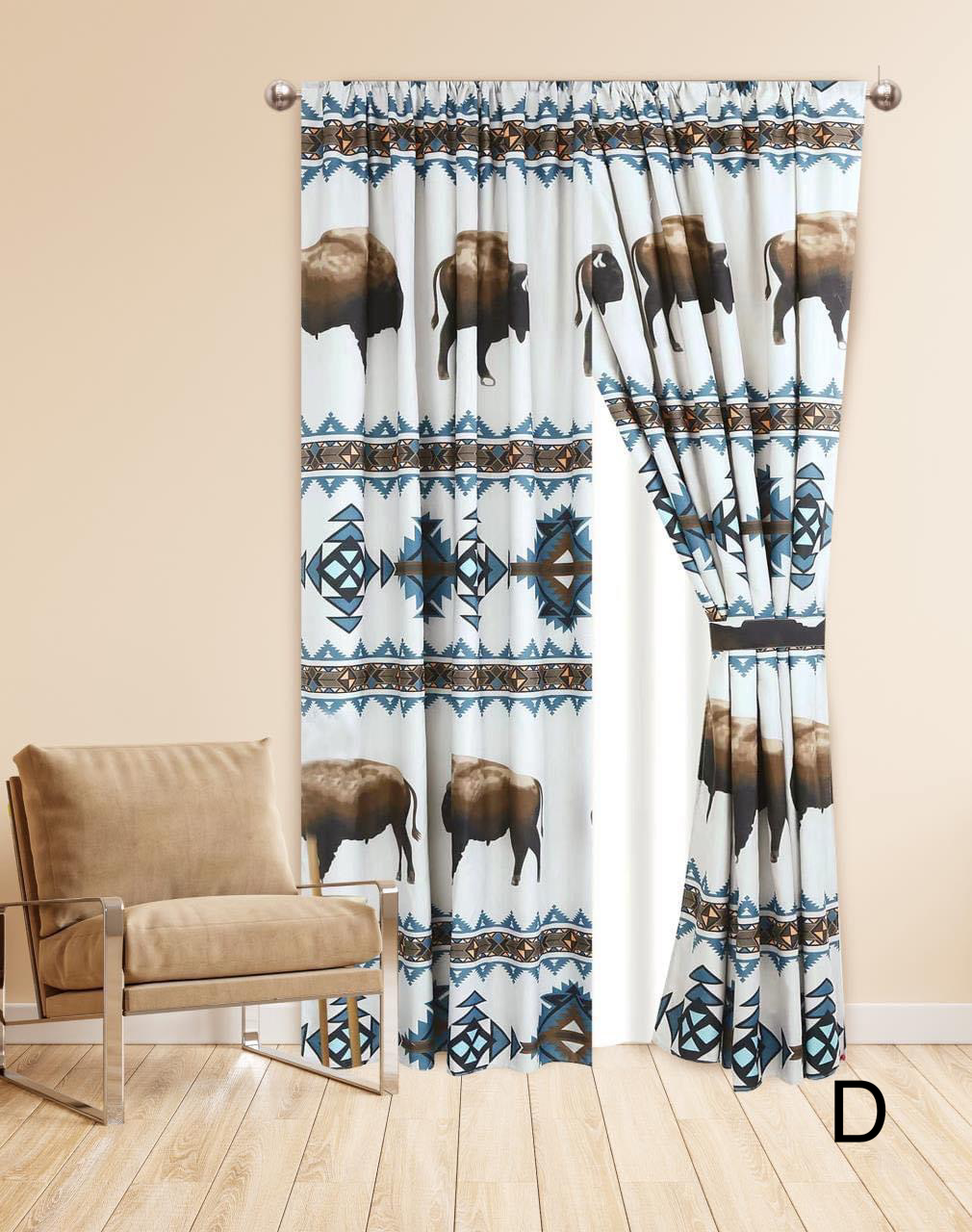 Western Print Curtains