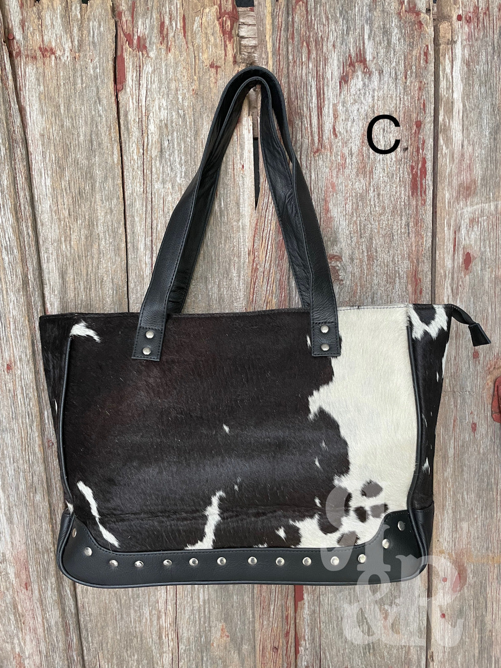Cowhide Calamity Tote Bag