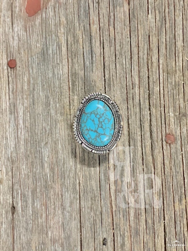 Turquoise Stone Cabinet Knob