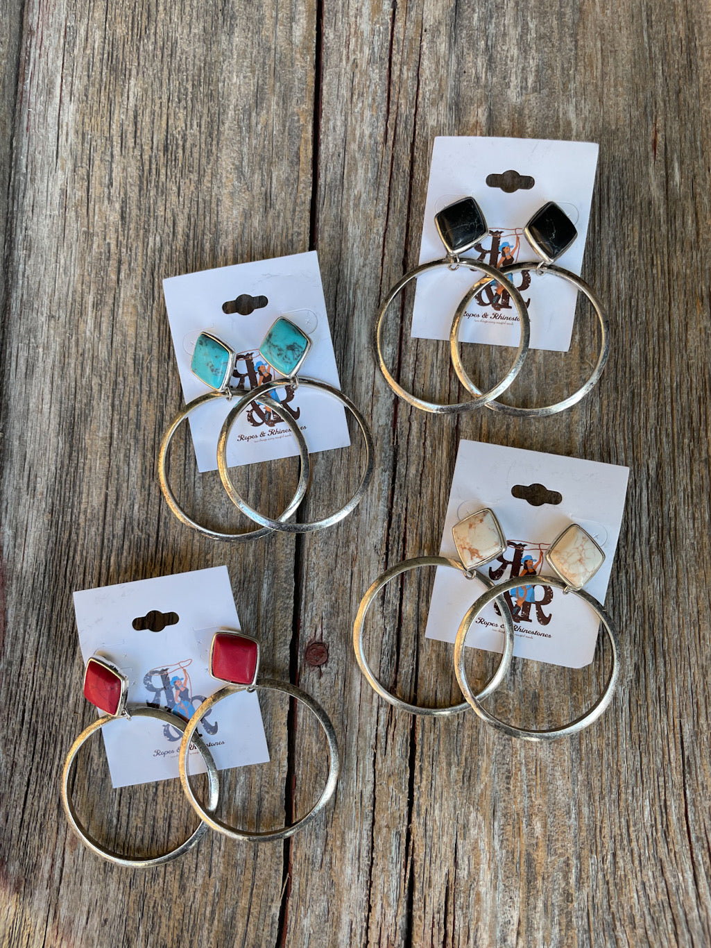 Diamond Loose Hoop Earrings