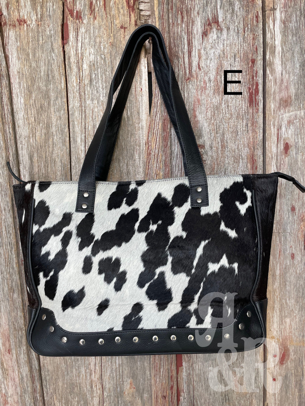 Cowhide Calamity Tote Bag