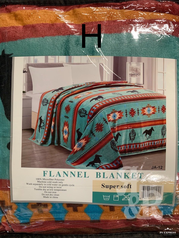 Western Print Microfiber Blanket