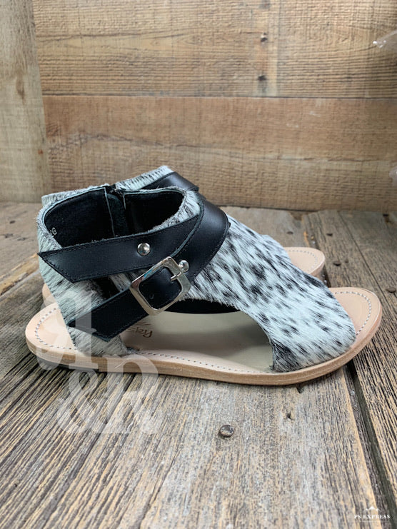 Cowhide Amber Sandals