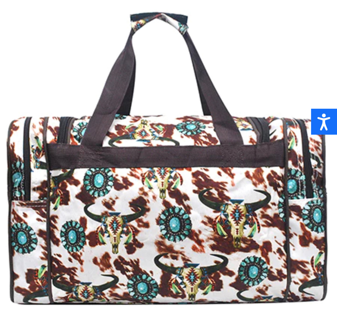 Bulls and Cows Canvas 23” Duffle Bag