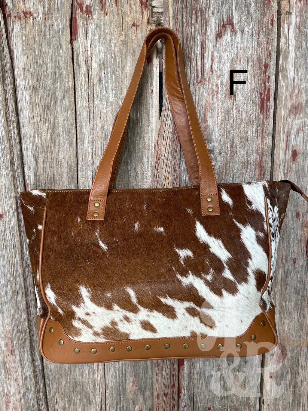 Cowhide Calamity Tote Bag