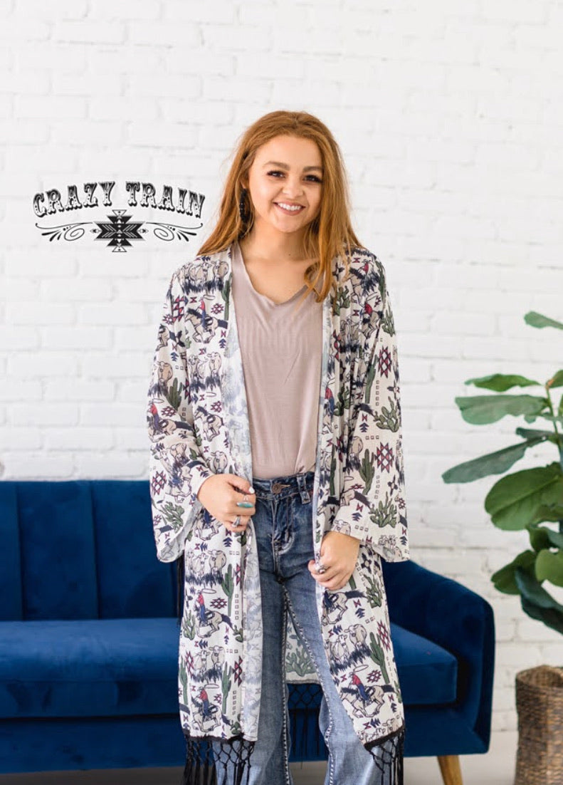 Reno Rodeo Kimono