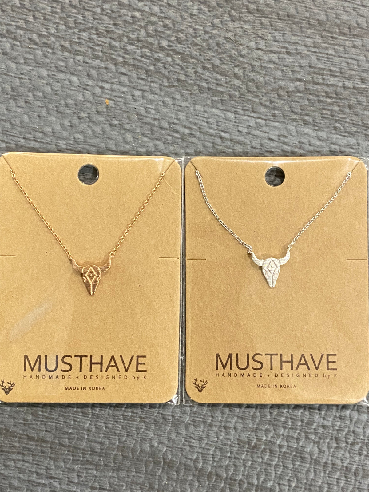 Petite Aztec Skull Necklace