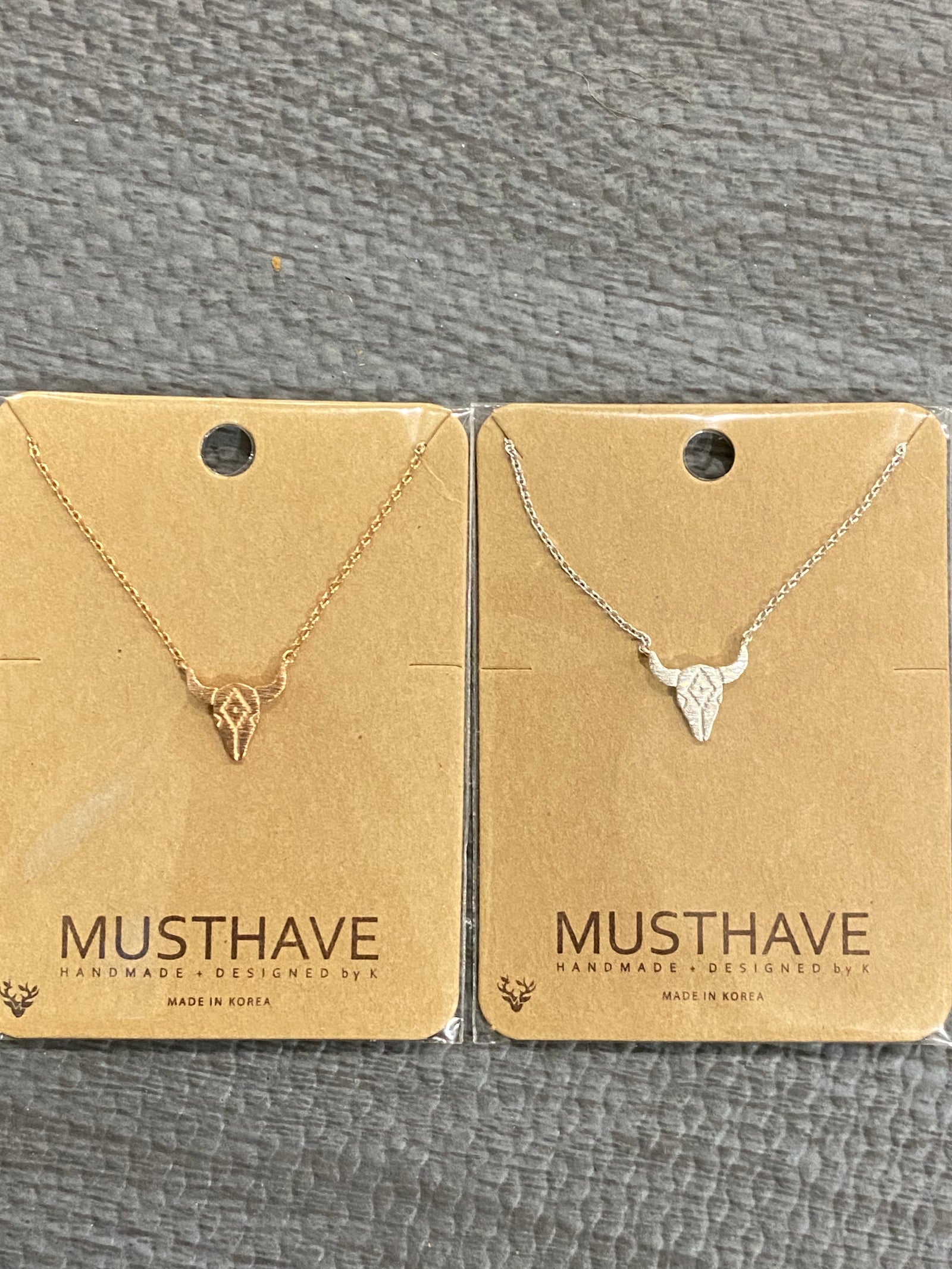 Petite Aztec Skull Necklace