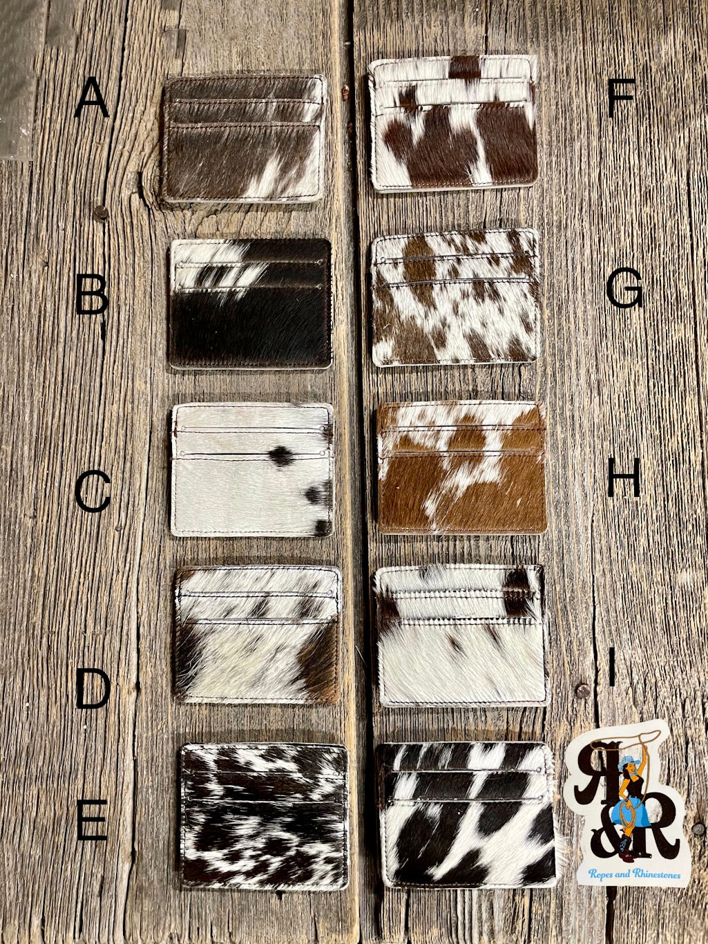 Cowhide Card Holder