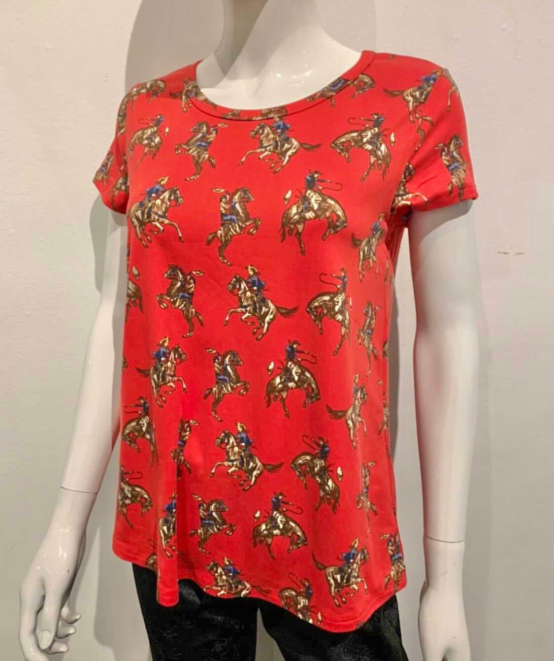 Bucking Bronco Short Sleeve Top