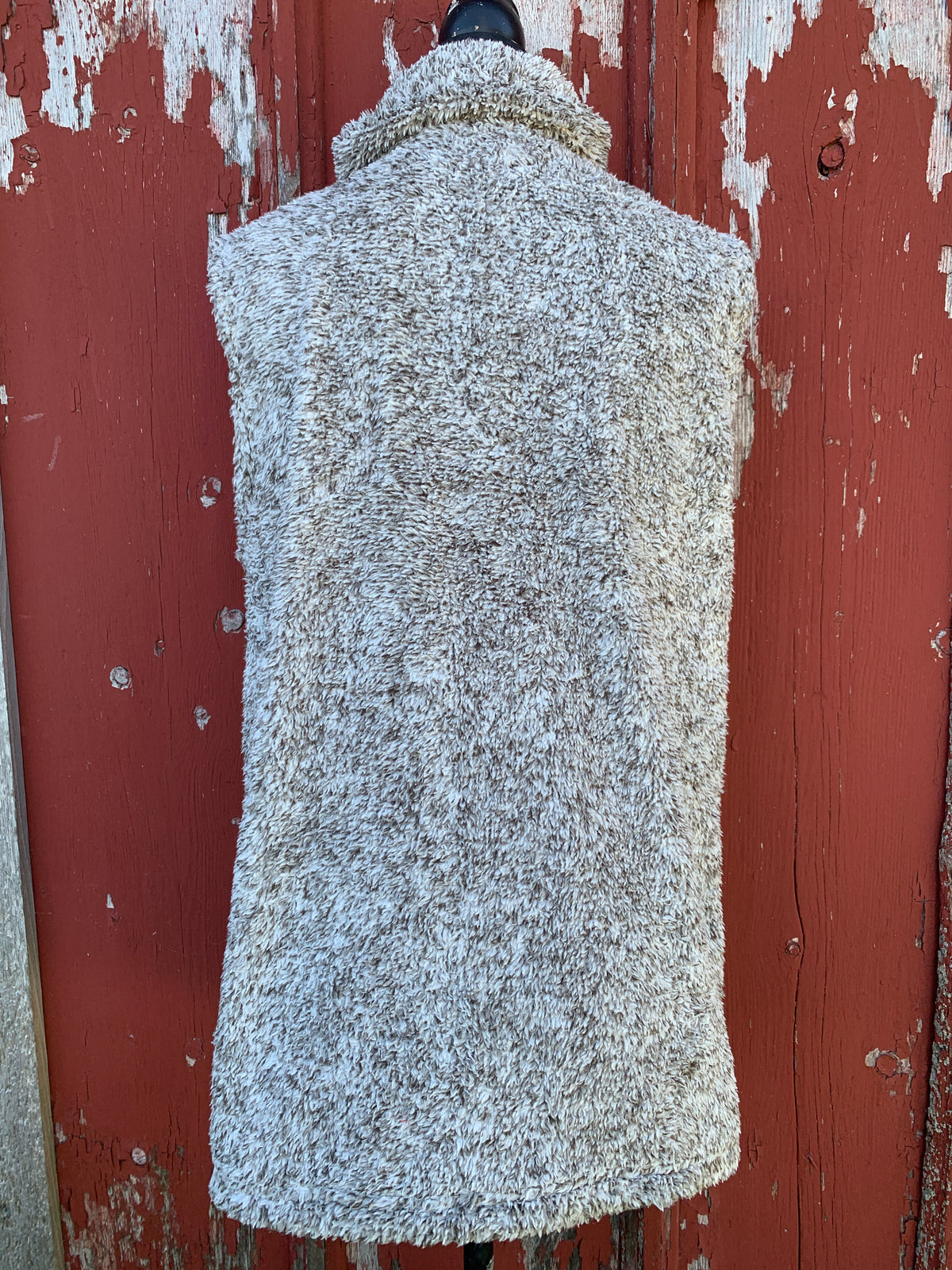 Serape &amp; Leopard Sherpa Vest