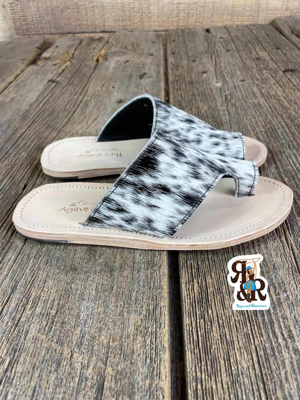 Cowhide Tanya Sandals