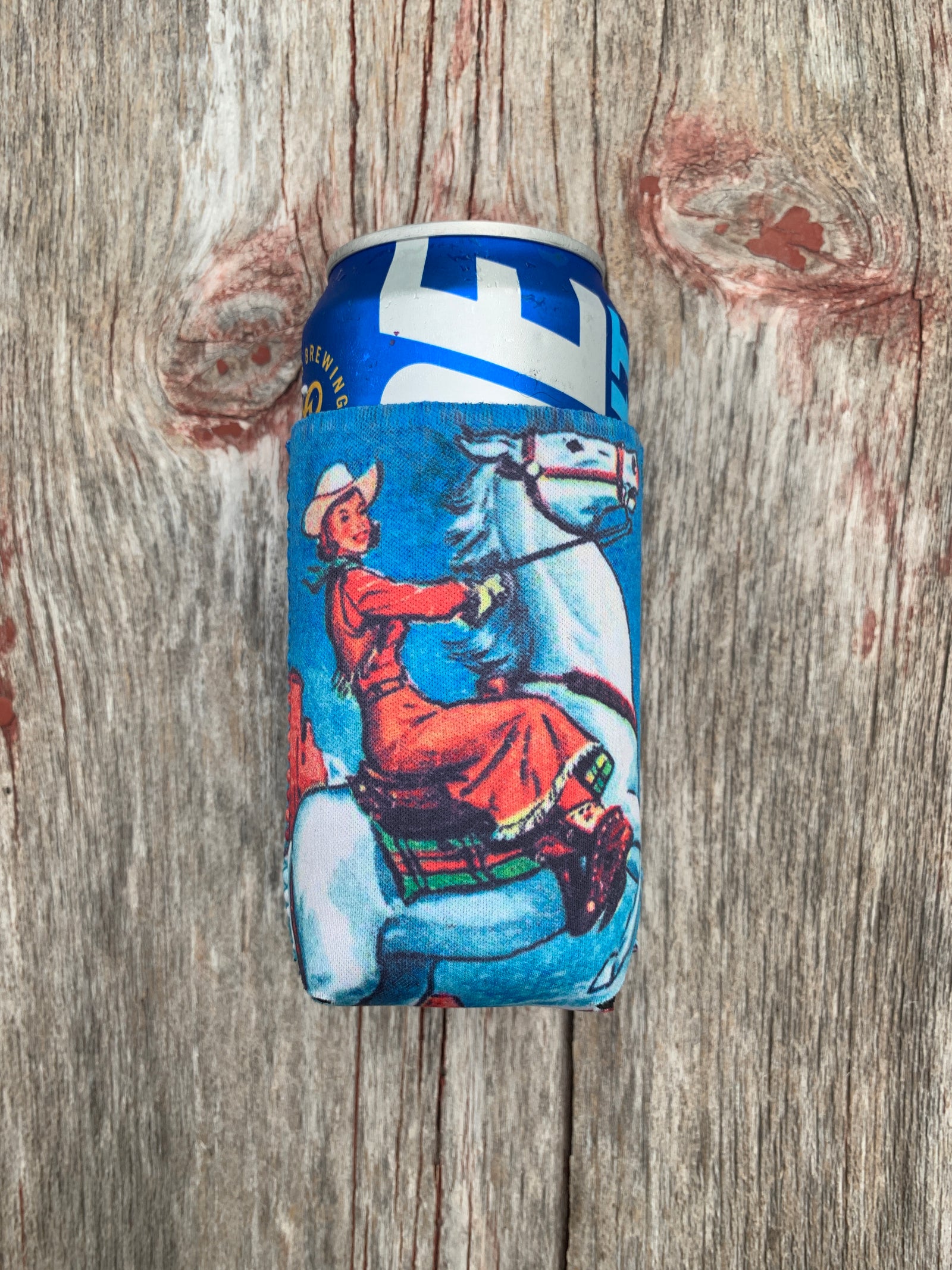 Cowgirl & Rearing Horse Drink Sleeve