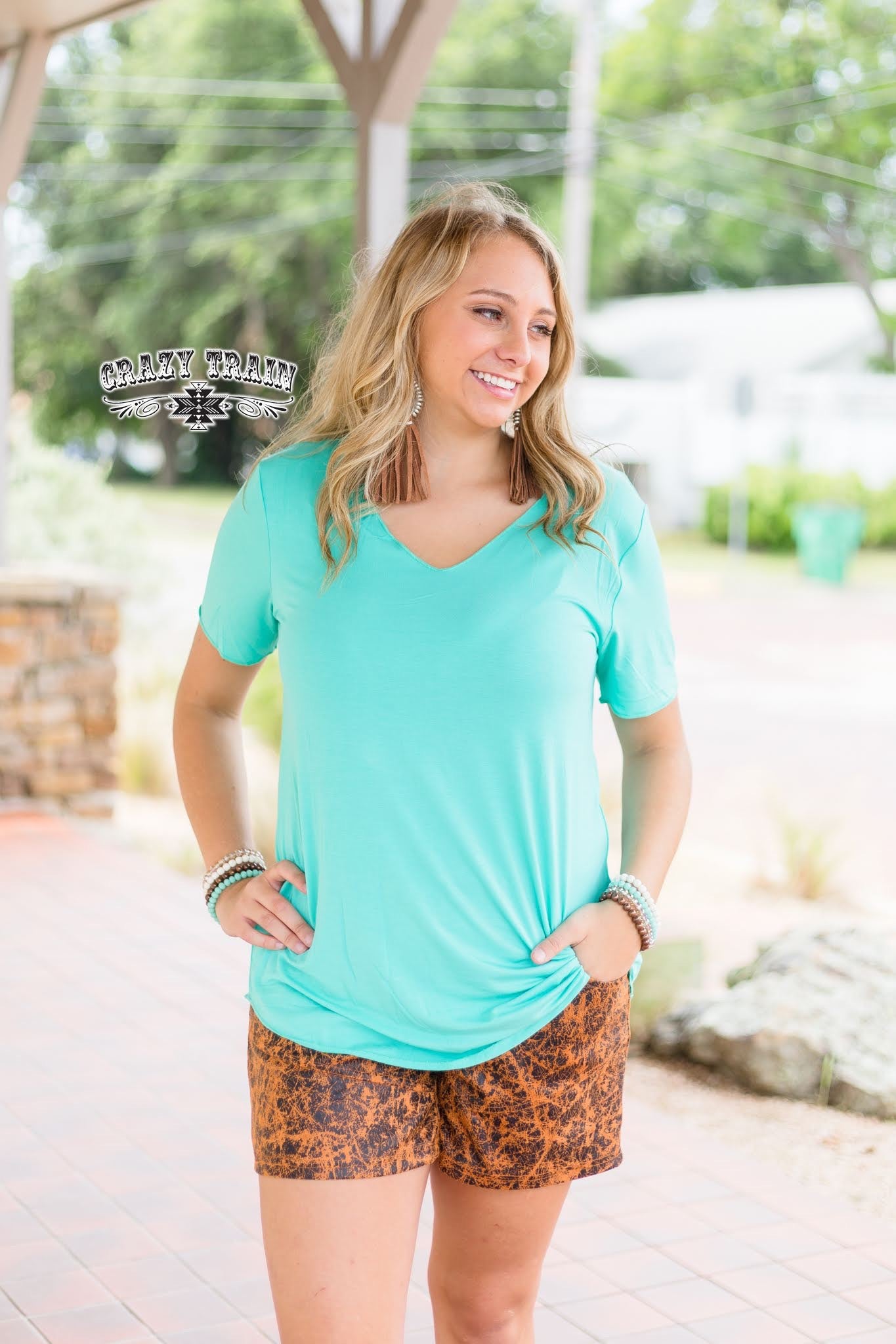 Butter Basic Tee Turquoise