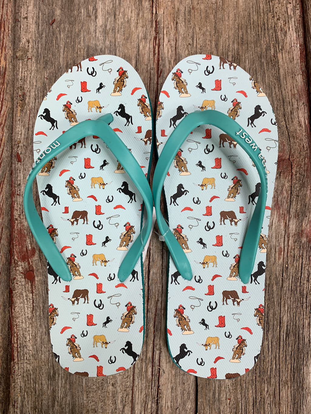 Wild West Flip Flops