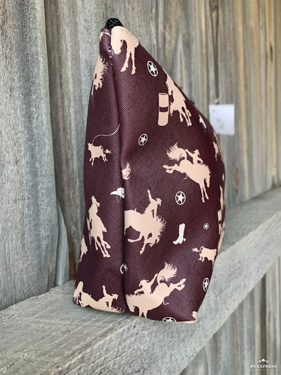 Lila Rodeo Cosmetic Bag