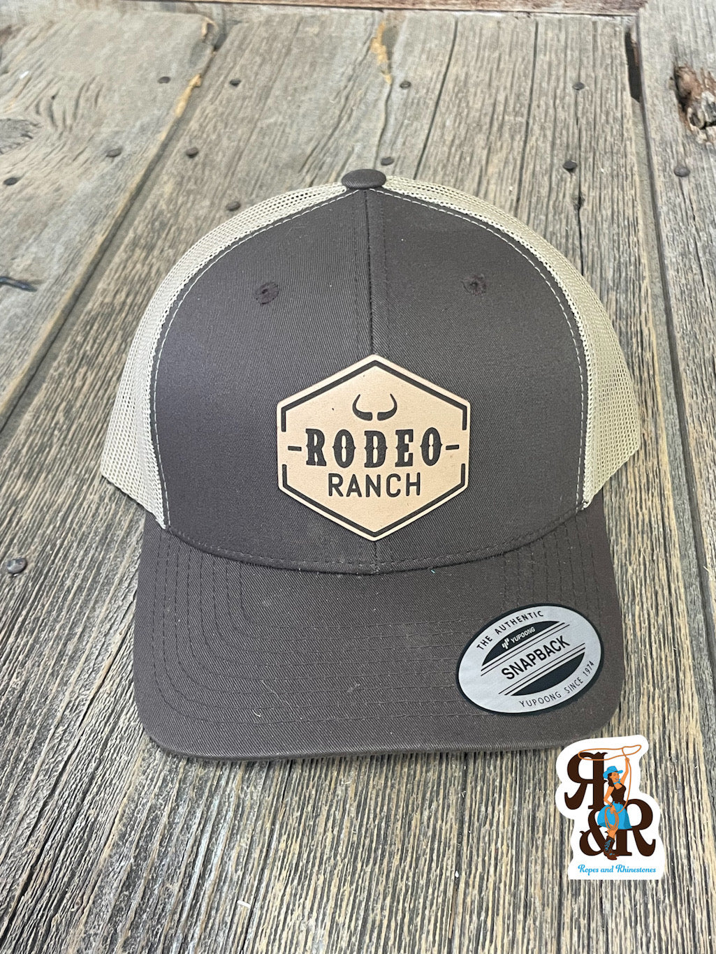 Rodeo Ranch Classic Leather Logo Cap