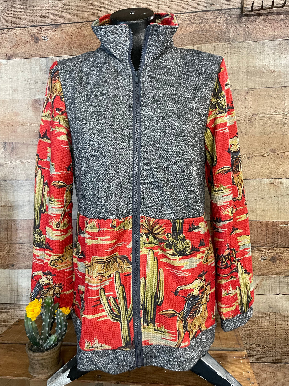 Red Cowboy Zip Jacket