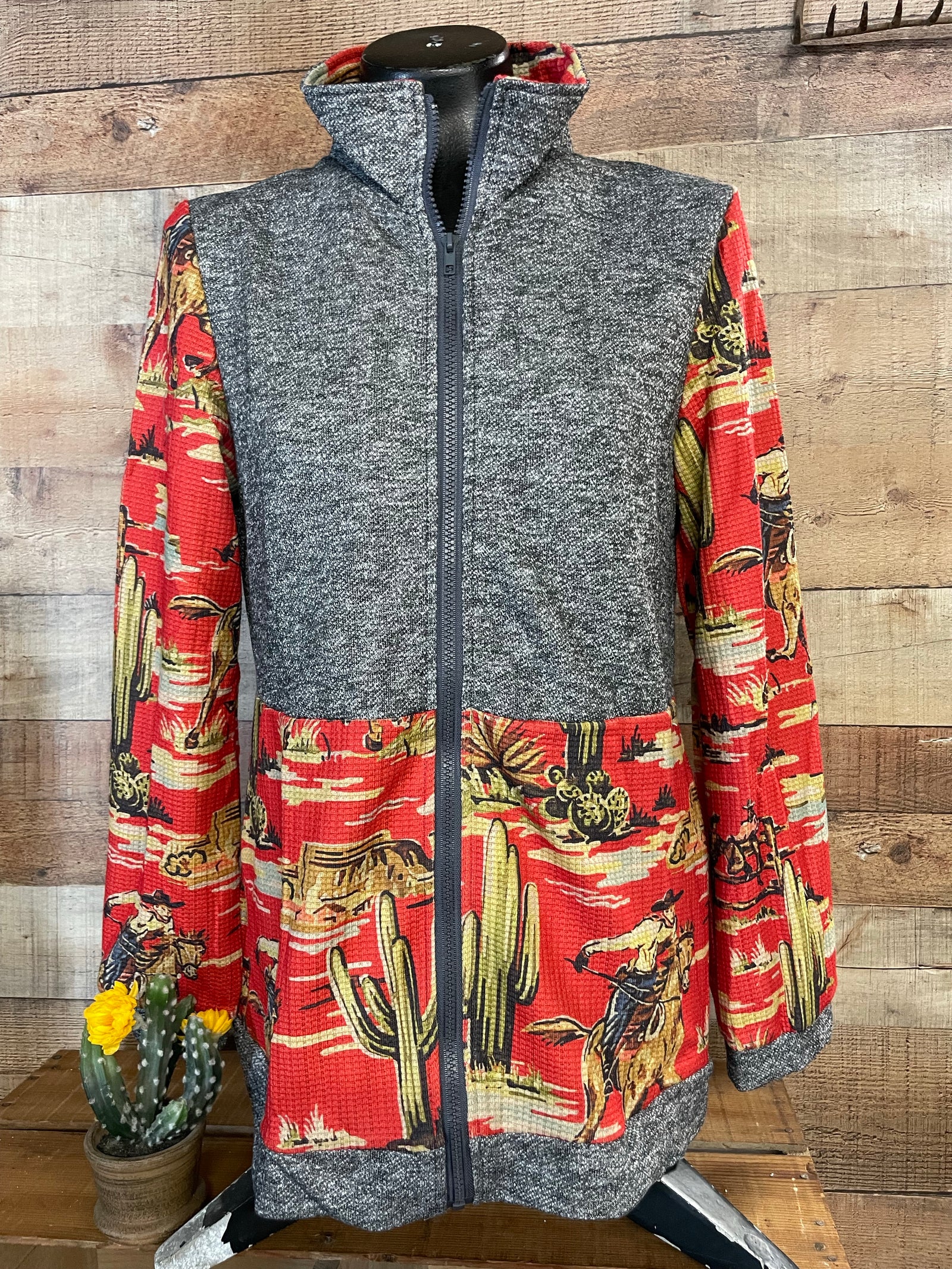 Red Cowboy Zip Jacket