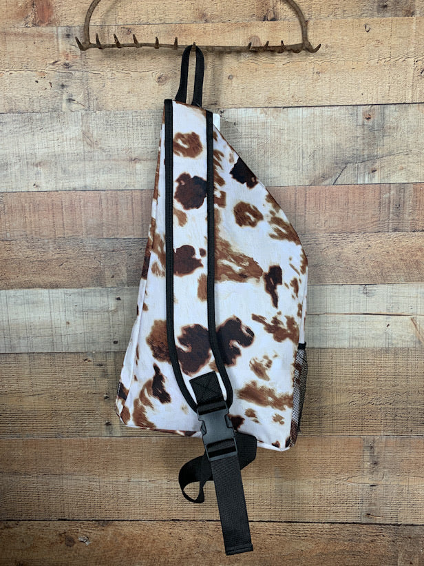 Cow Print Sling Bag