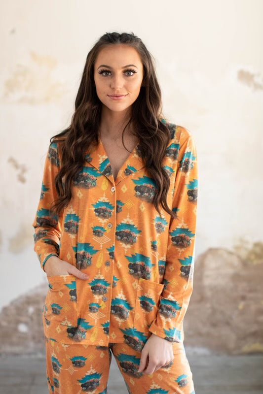 Buffalo Sunset Pajama's