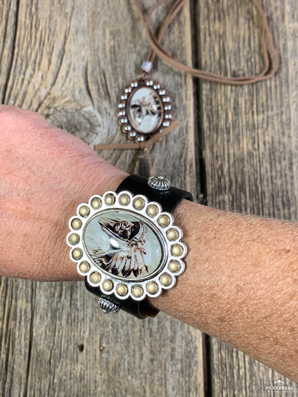 Native American Chief Bubble Bracelet