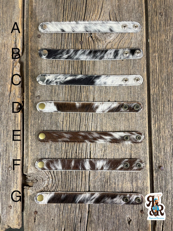 Cowhide Snap Bracelet