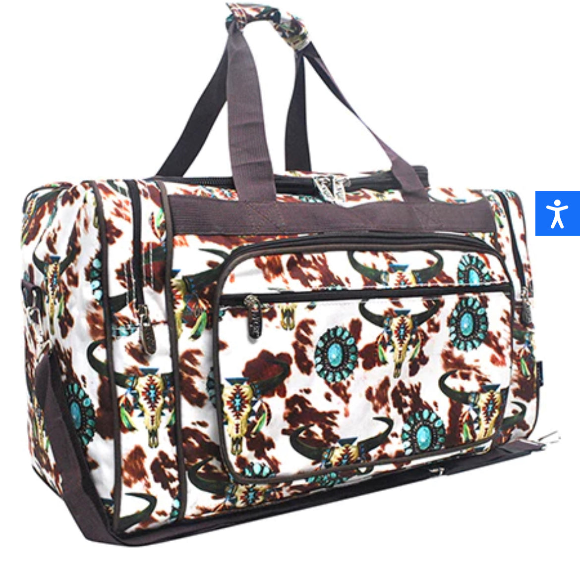 Bulls and Cows Canvas 23” Duffle Bag