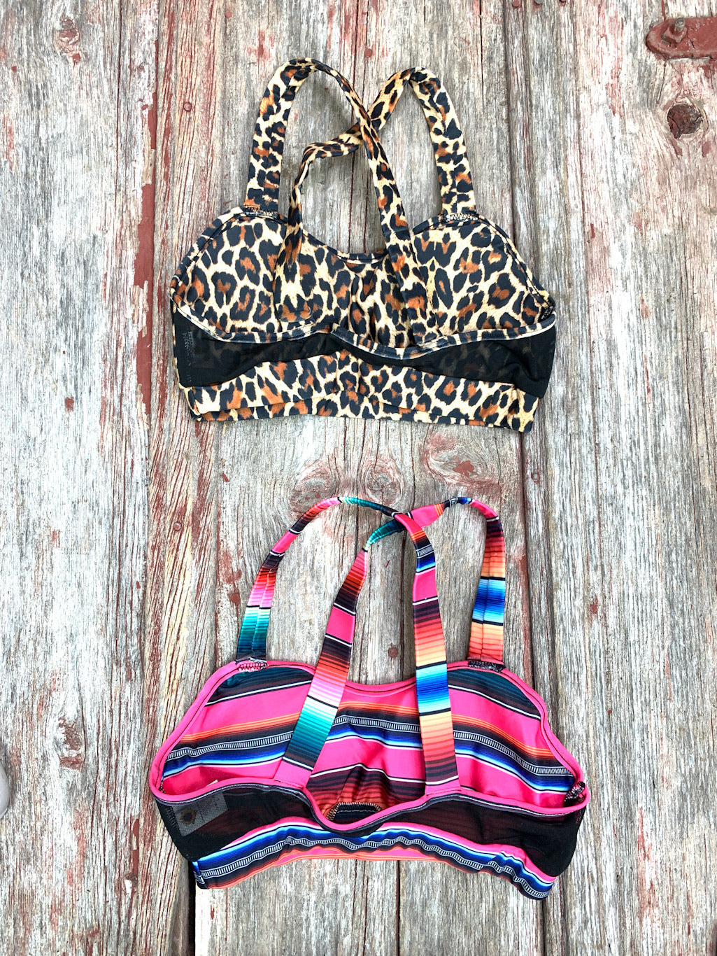 Criss Cross Serape or Leopard Bralette